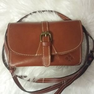 Vintage Brown Leather Handbag by Patricia Nash